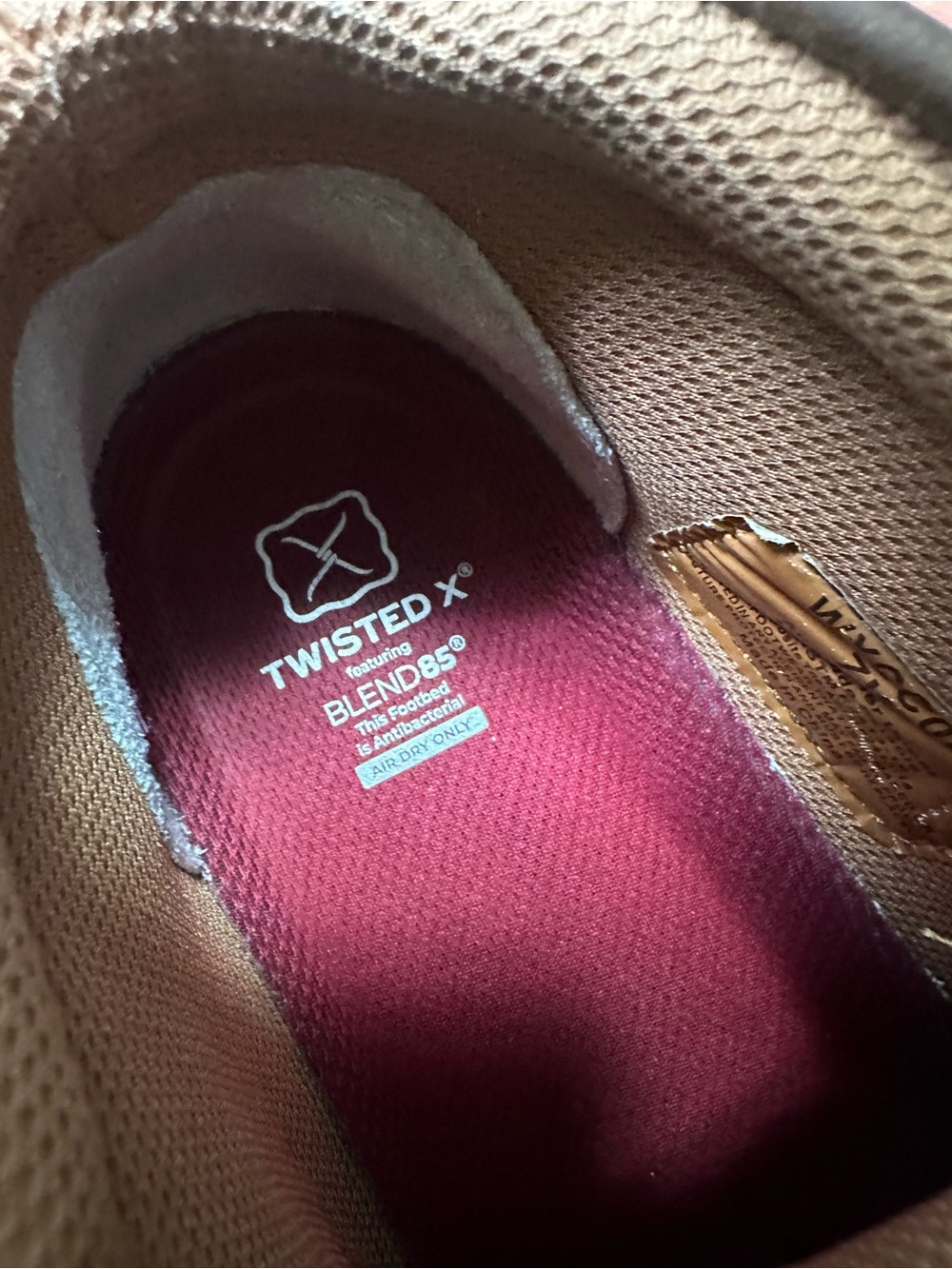 Twisted X Brown Leather Ankle Work Booties - Picture 5 of 5